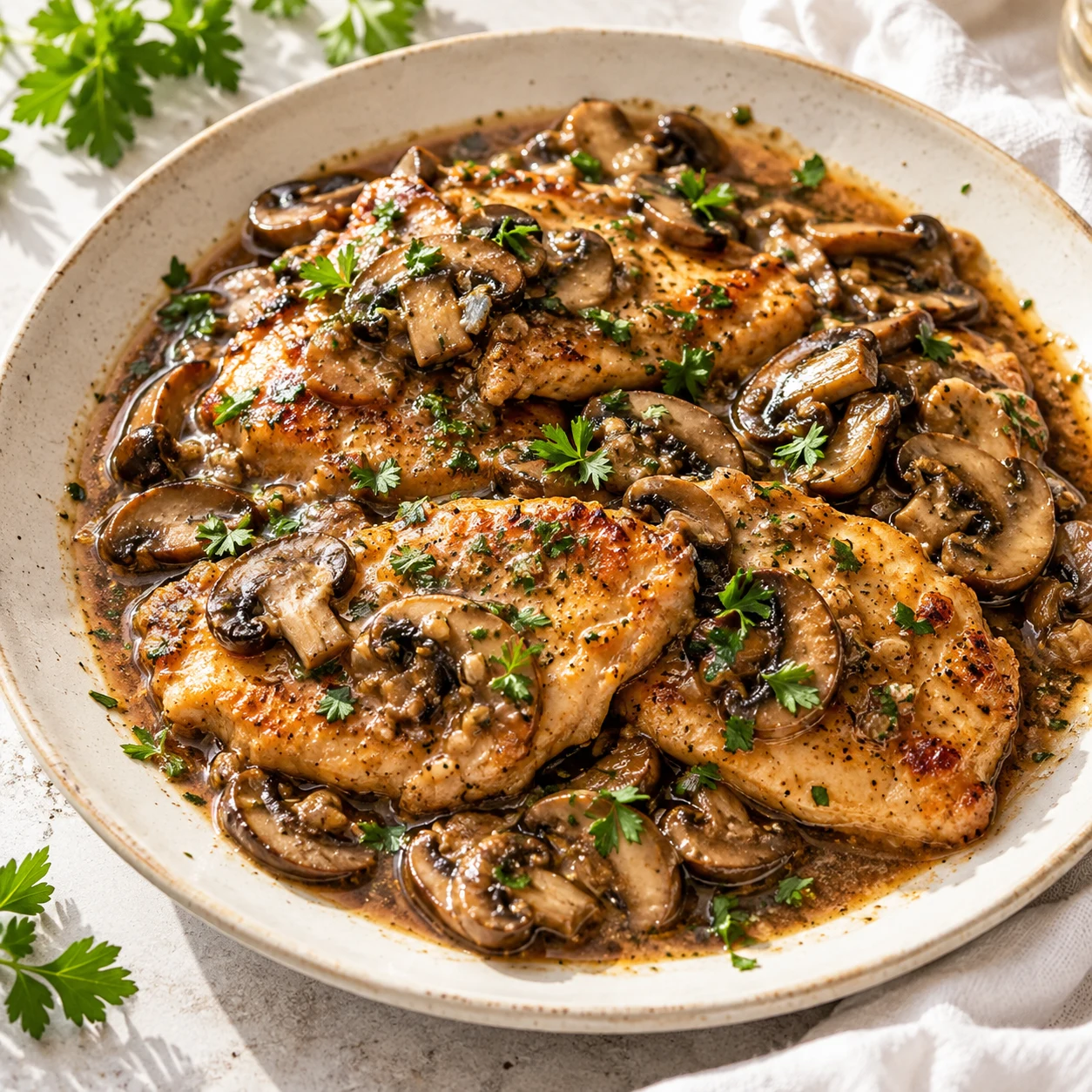 chicken marsala serving serving inspiration